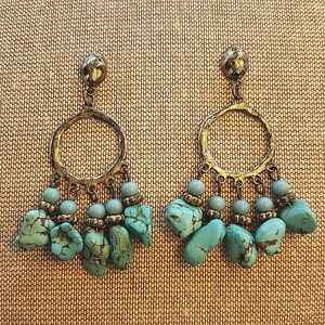 Turquoise dangle earrings